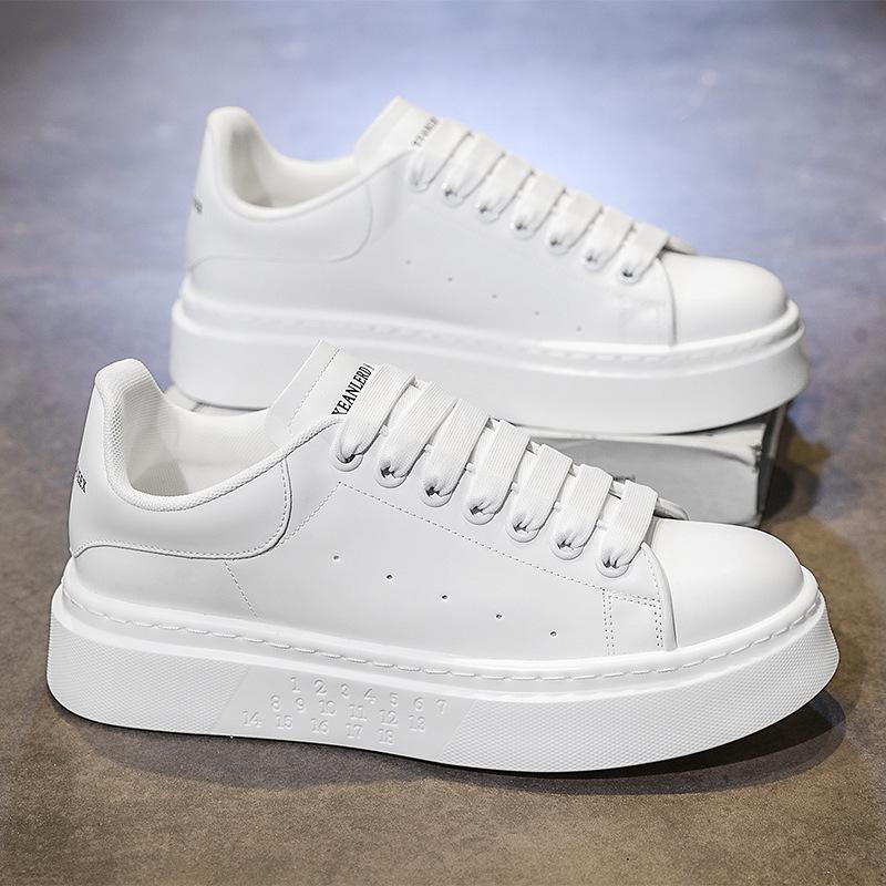 McQueen men's shoes autumn niche design sense versatile casual board shoes trendy brand advanced sense sports platform white tide shoes