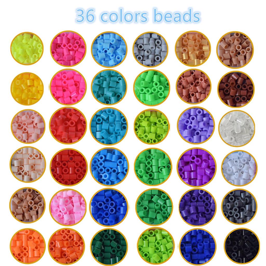 Vytung 11000P 36 Colors 5mm Iron-on Beads Plate PVC Sheet Refill Packaging