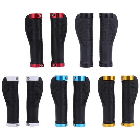 1 Pair MTB Bike Cycling Mountain Bicycle Anti-Skid Locking Handlebar Grips Cover