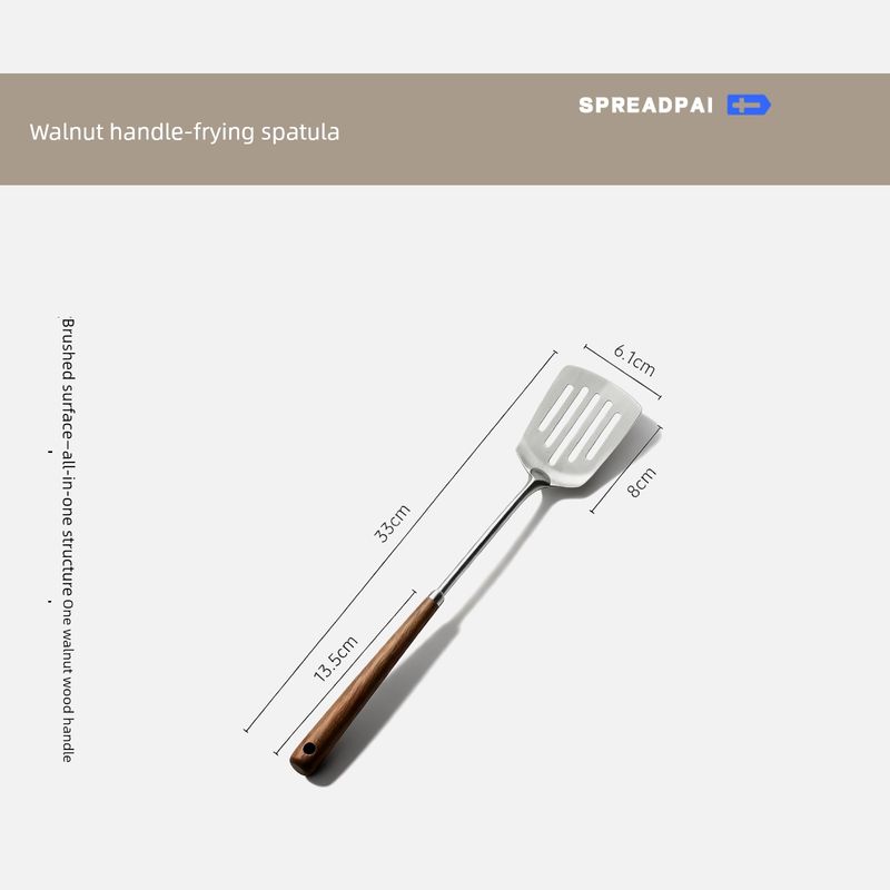 Spreadpai304 Stainless Steel Spoon Large Soup Ladle Household Long-Handled Soup Spoon Skimmer Hot Pot Spoon Set Frying shovel
