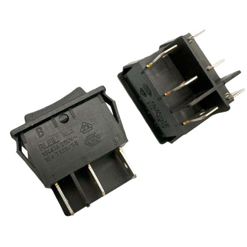 Boat-Shaped 6-Pin Rocker Switch, 3 Positions, 16A High Current Power Reset Button RL2
