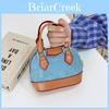 Stylish Pu Stitching Mini Shoulder Bag For Youth Casual Day Out