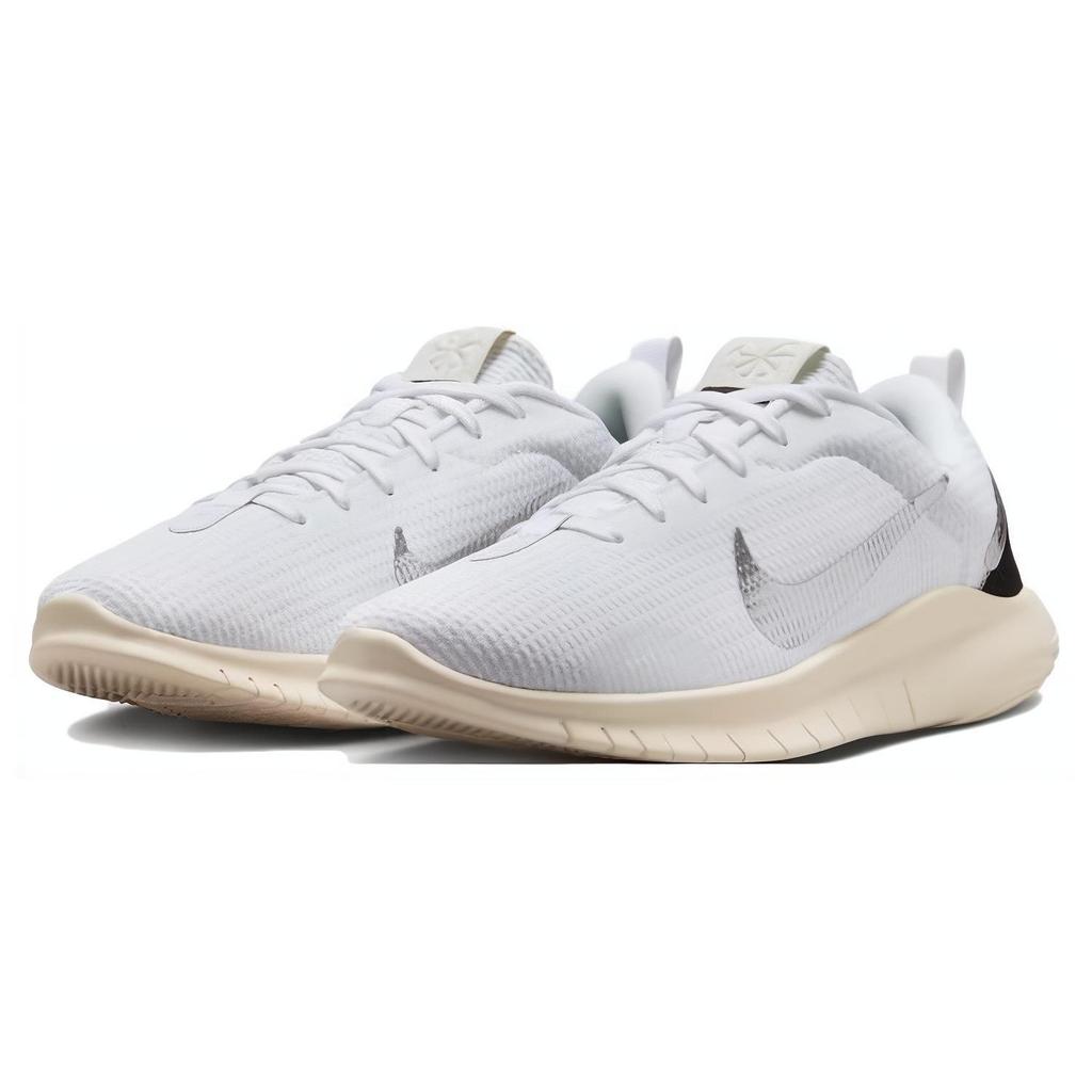 Nike Flex Experience Run 12 White Metallic Silver Women Sneakers Sail Coconut-Milk DV0746-101