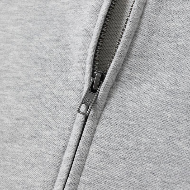 GAP Unisex Logo Print Full-Zip Hooded Sweatshirt
