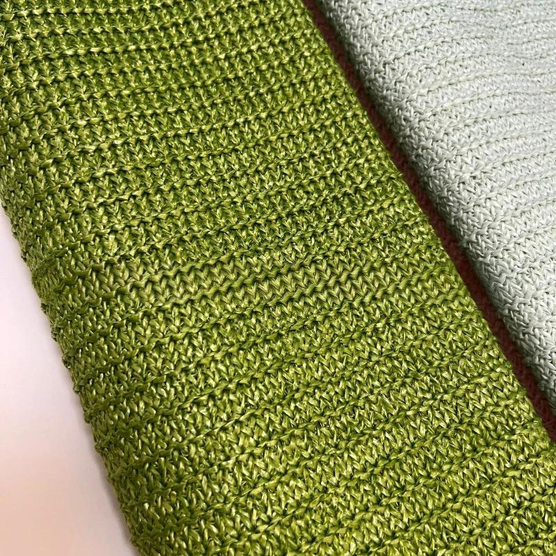 1 Yard PP Raffia Gewebter Stoff Atmungsaktiv Umweltfreundlich PP Stroh Handstrickmaterial Handgefertigt DIY Strand Stroh Handtaschenmaterial