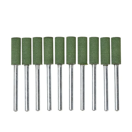 Daitec Japan High-Durability Rubber Grinding Stones, 9XX, 6 X 17 X 3mm Shaft, Pack of 10, Cylindrical, for Grinding and Finishing, Shafted, High-Dura