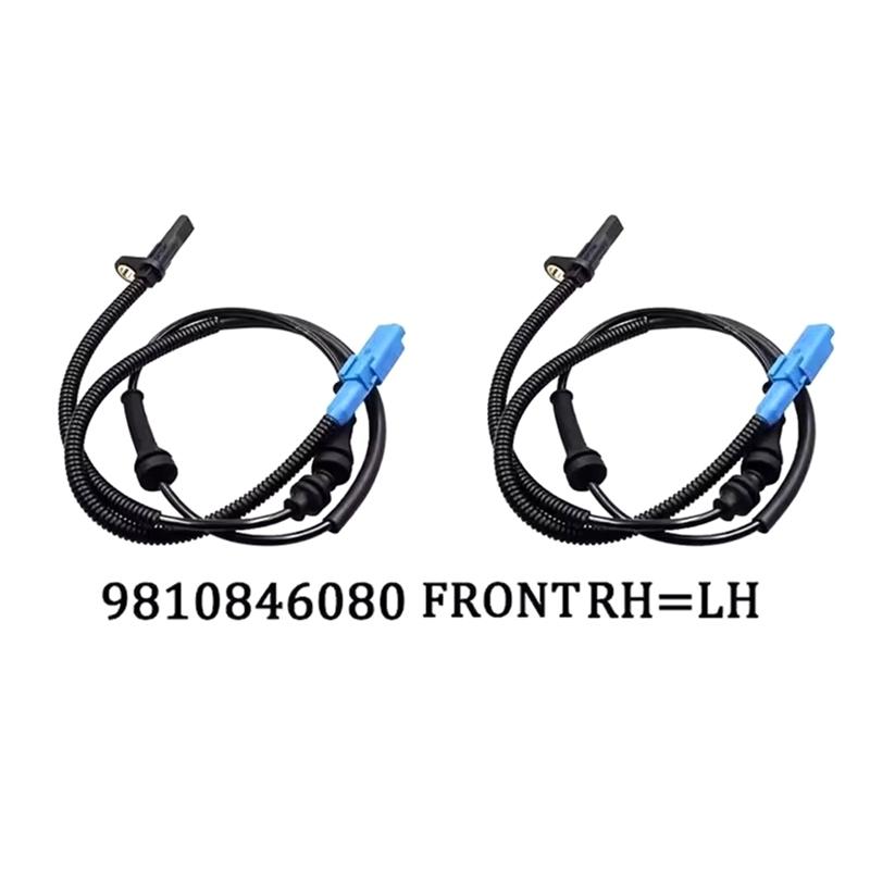 4Pcs For Citroen C3 Aircross II III C4 Cactus Peugeot 2008 I 301 Front Rear ABS Wheel Speed Sensor 9805066080 9810846080