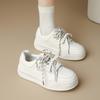Augustine platform white shoes women's 2025 spring new fashion casual muffin board shoes small sports shoes