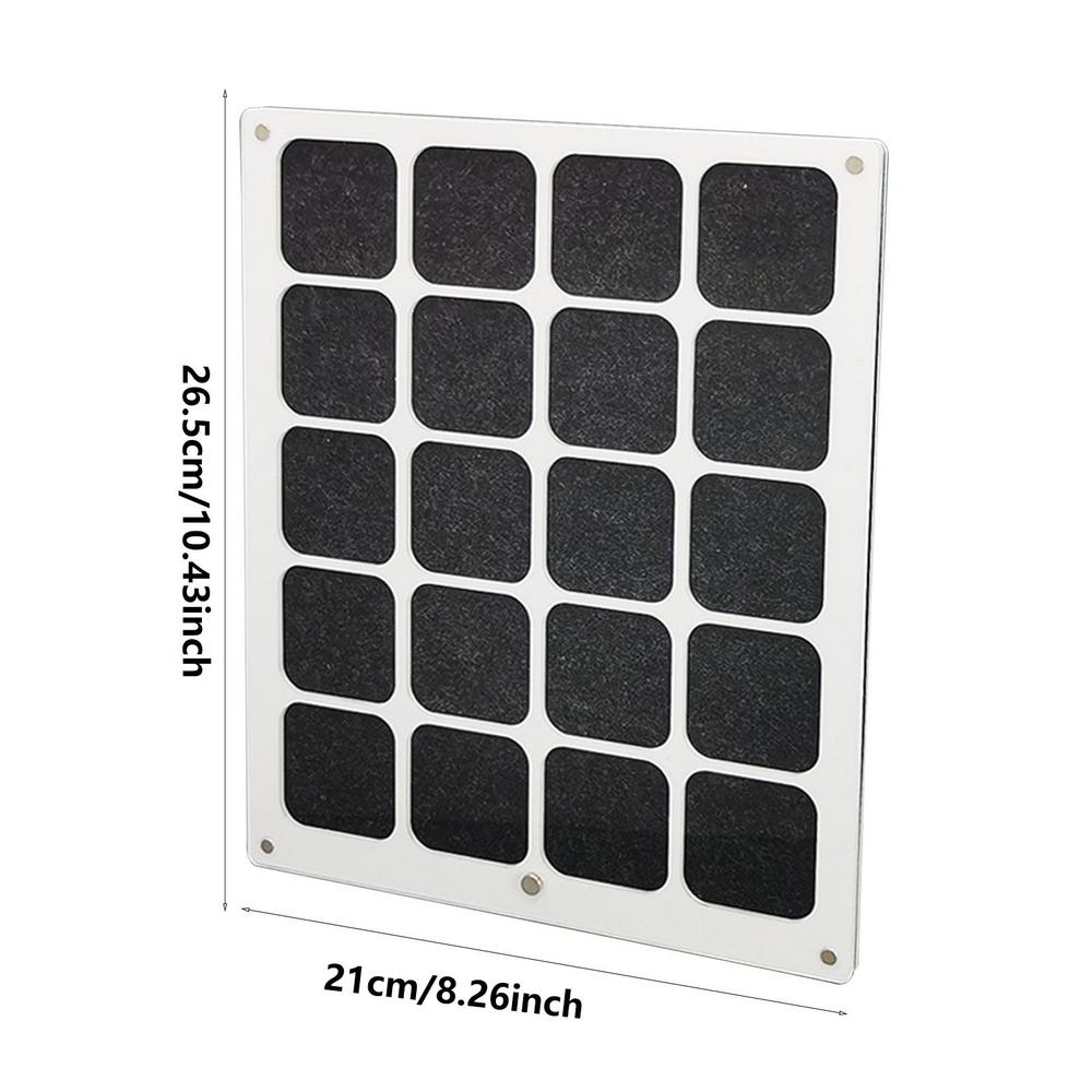 20 Girds Pin Collection Display s průhledným akrylovým prachotěsným krytem Display Box pro brož, medaili, odznak, cestovní brože, kancelářské sponky