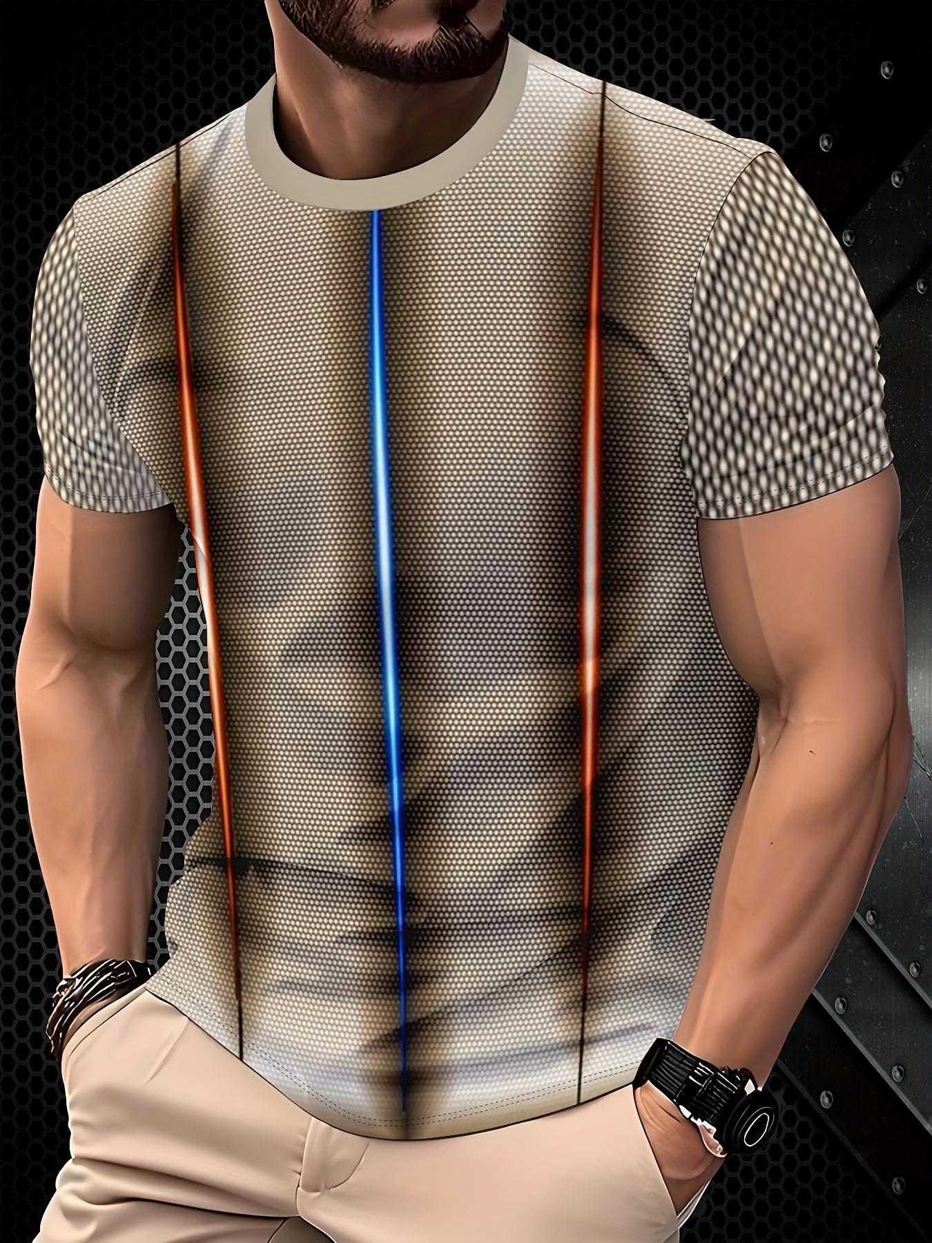 Men s short sleeved T-shirt | Technology casual round neck | Summer street style XS