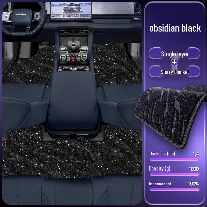 Eco-friendly Double-layer Floor Mats for Equation Leopard Titanium 5 Model Car Interior