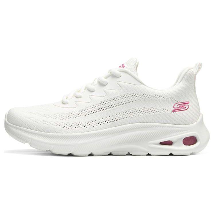 Skechers Bobs Unity Сетчатая ткань Удобные Дышащие Увеличивающие рост Низкие Повседневные Кроссовки Женские Белый 117441-OFWT 36