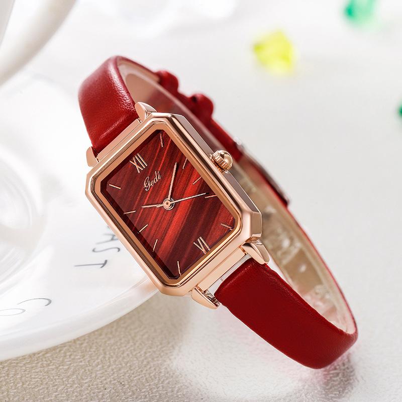 British Fashion Malachite Textured Student Watch Waterproof Quartz Ladies Watch