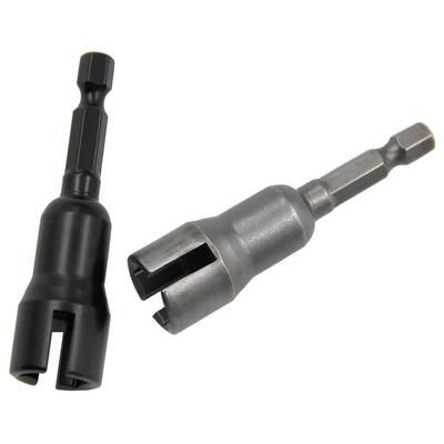 Couleur naturelle 65mm douille cannelée manche hexagonal tournevis électrique clé à douille clé à douille trou papillon noir outil