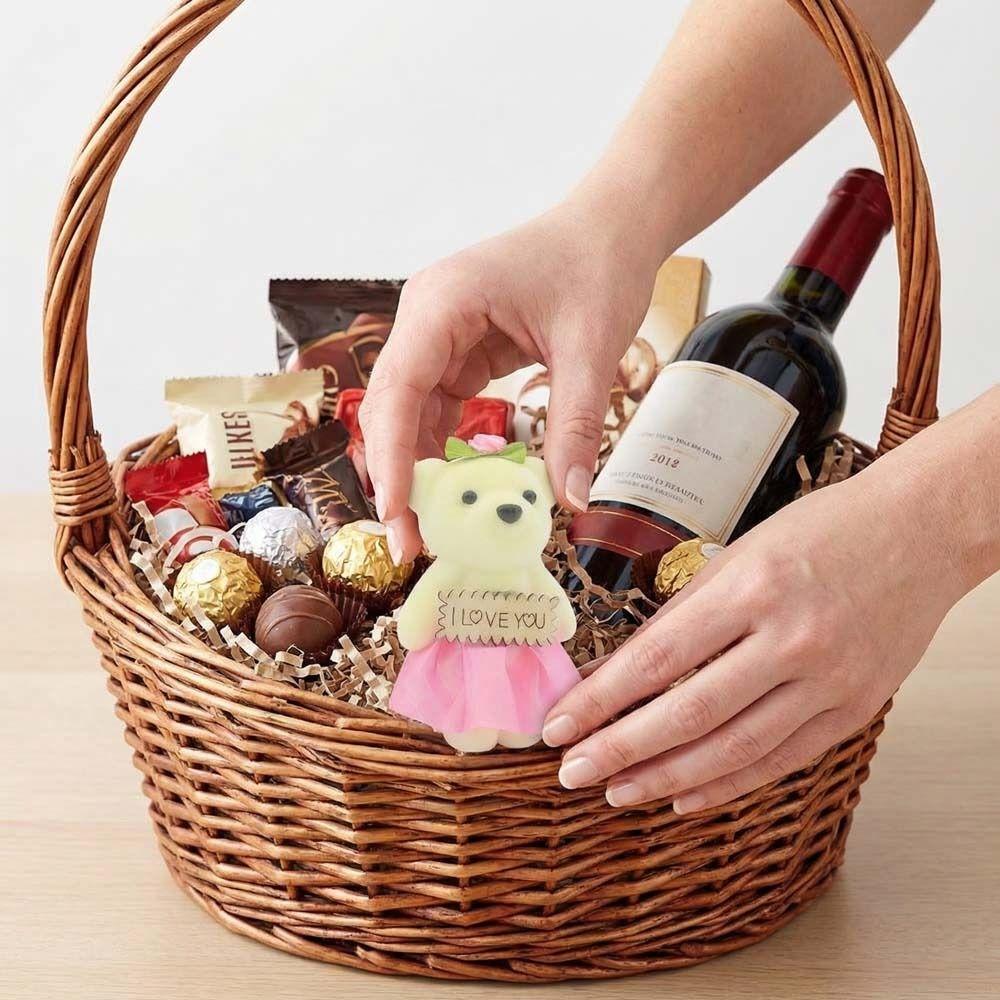 10 adet/takım Peluş Bebek Ayı Peluş Köpük Oyuncaklar Köpük Ayı Karikatür Buket Bebek Sevgililer Günü