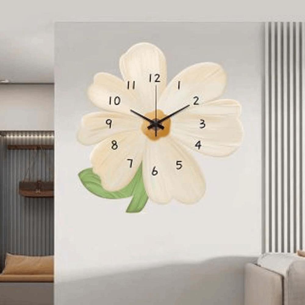 Slient Decor Flower Creative Clock 30cm Home Clock Fashion Simple Wall Clock  Birthday Gifts