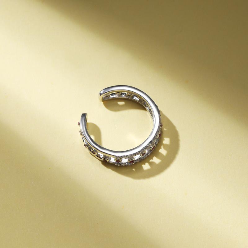 Lindon Classic 925 Sterling Silver Zircon Ring Ladies Jewelry Wedding Promise Party Gift