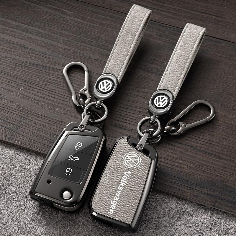 

Для VOLKSWAGEN Чохол-захист для автомобільного пульта дистанційного керування з цинкового сплаву+Шкіри Для VW Volkswagen Polo Golf 7 MK7 Tiguan MK2 Accesso