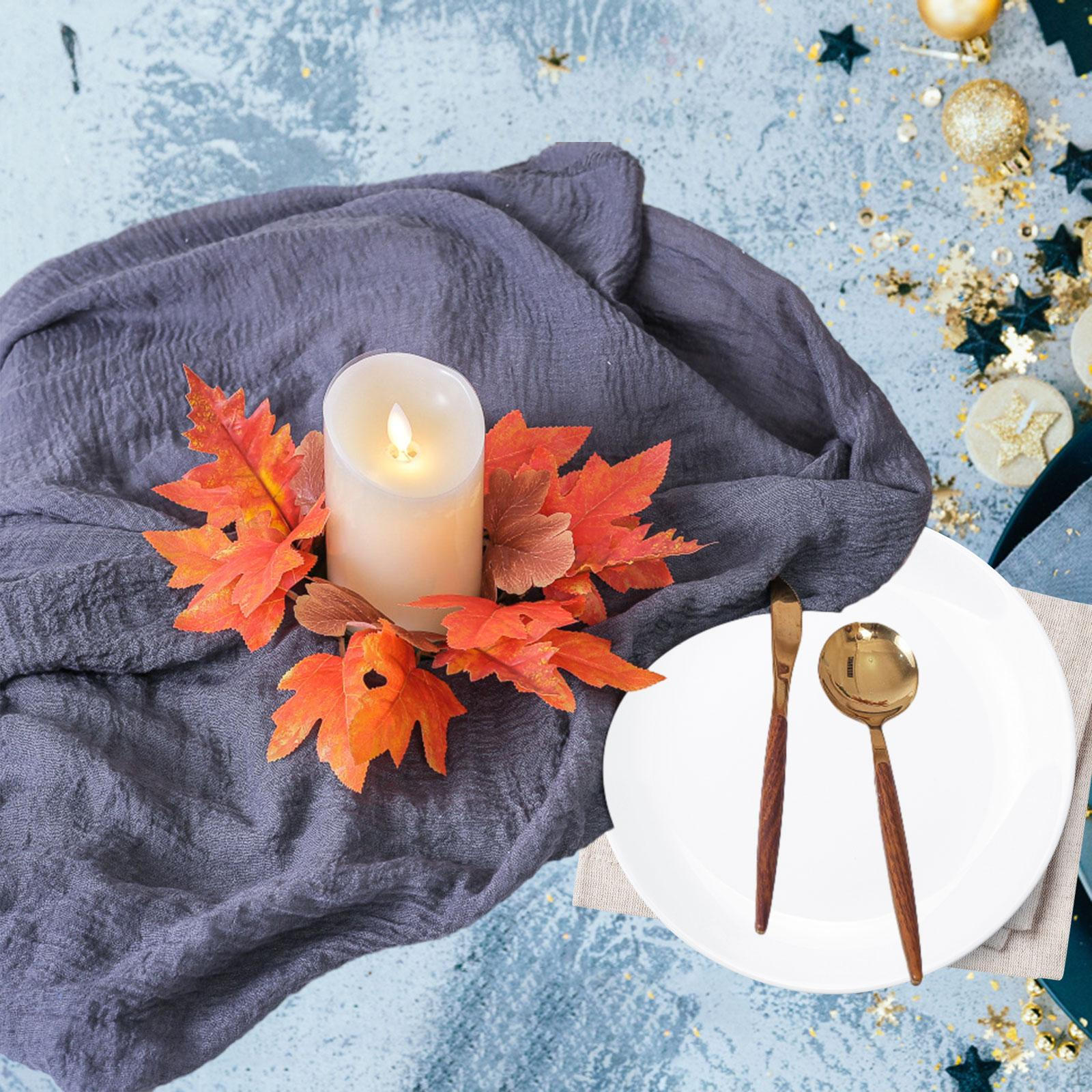 

Candle Ring Home Decoration Orange Red