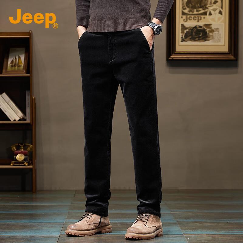 

Jeep Мужские вельветовые теплые повседневные брюки прямого кроя 38