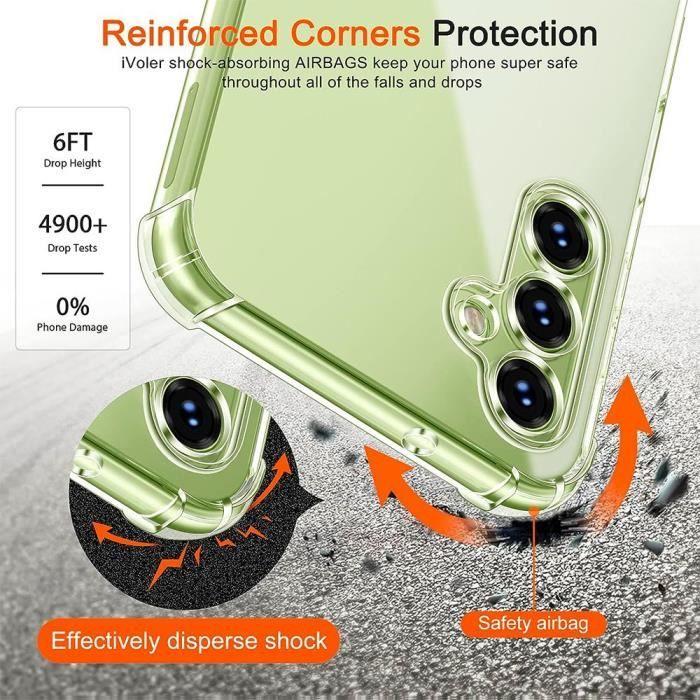 Protective Case - BOOLING - for Samsung Galaxy A14 4G-5G - Soft Silicone - Reinforced Protection - Transparent