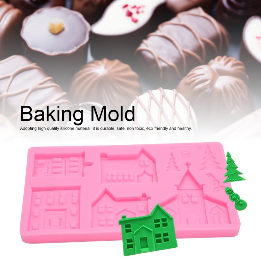 Multiple Cavity Design Silicone Mold Food Grade Silicone Cake Decor Mold Holiday Baking