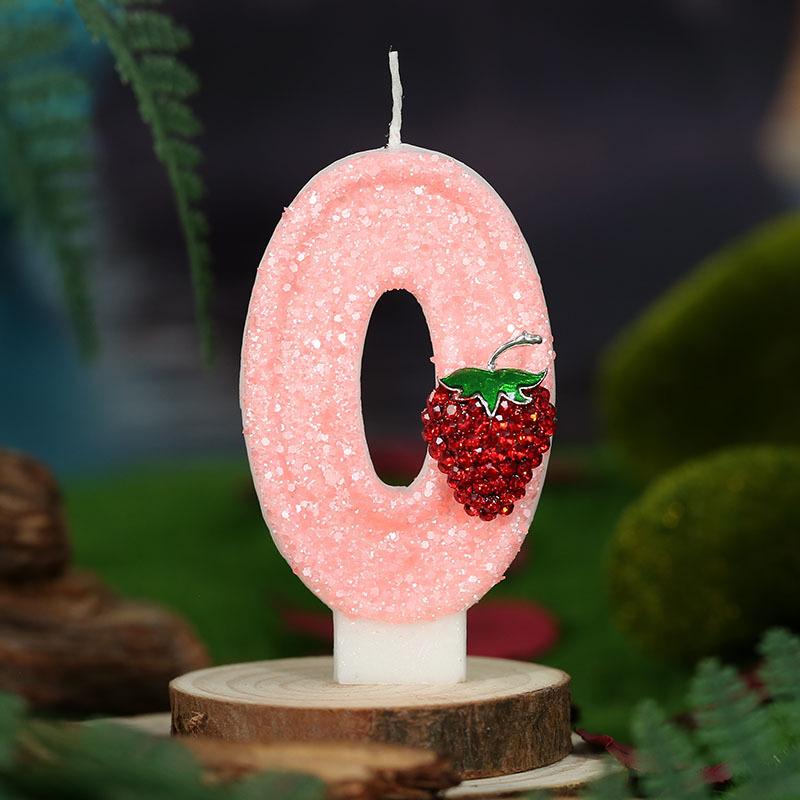 

Creative Digital Strawberry Candle Birthday Cake Candle