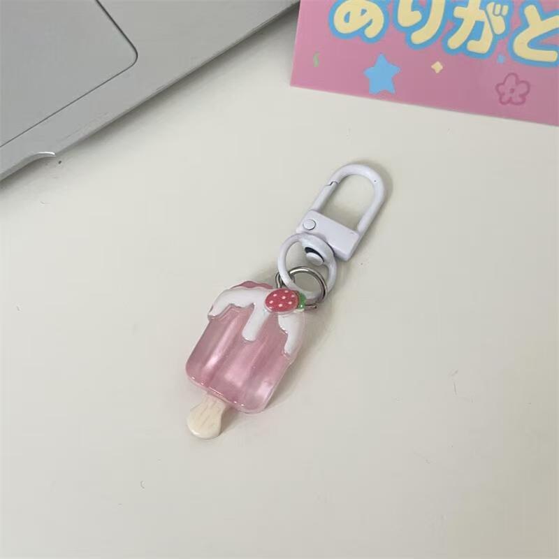 Cute Popsicle Keychain Cartoon Food Toy Pendant - Trendy Accessory for Students, Girls, Couples & Best Friends