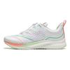 Li Ning Kids Light Leap 1.0 Fabric Drawstring Low Top Running Shoes Kids Running Shoes White Green YKFU076-8