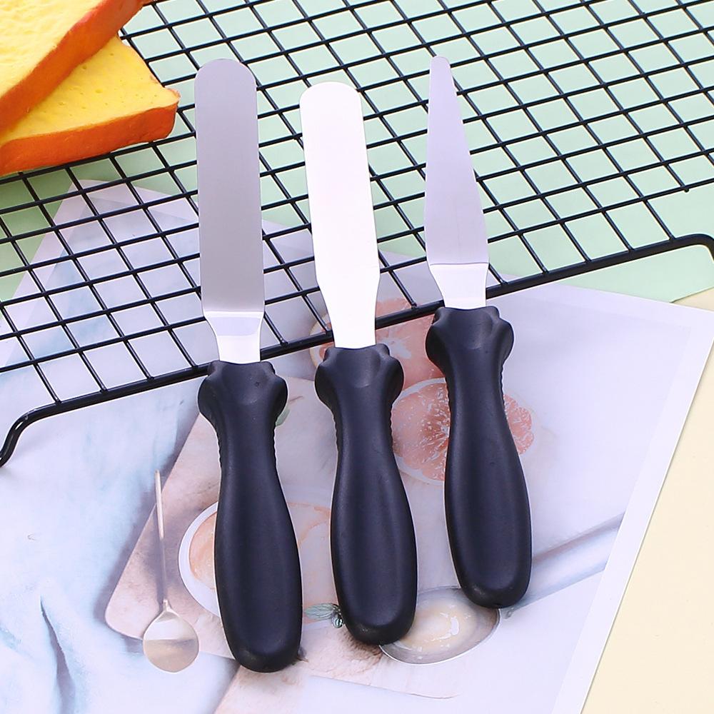 Small Cranked/ Angled Spatula Palette Cutter Set of 3,Cakes/ Icing/ Sugarcraft/ Fondant, Cake Decoration Tool Baking Accessories