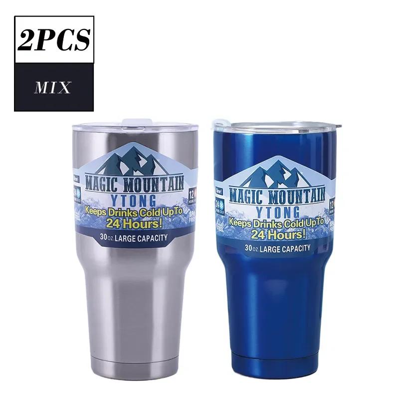 Magic Mountain Mug Hot Car Mug Frozen Thermos Vacuum Insulated Flask Stainless Steel Water Bottle Keep Cold Glasses