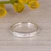 Minimalist Silver Leaf Ring with Cubic Zirconia, Dainty Nature Inspired Band, CZ Stackable Ring, Everyday Jewelry, Gift for Her.