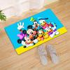 1pz Tappeto Area Mickey e Minnie, Tappetino Antiscivolo, Design Personaggi Cartoni Animati, Morbido Velluto, Decorazione Stanza, Tappeto Interno Lavabile