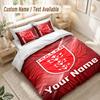Custom Name Bedding Set 3 PiecesHull KR Print Duvet Cover + 2 Pillowcases Soft Bed Decor
