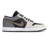 Jordan Air Jordan 1 Low Top Vintage Basketball Shoes Men's Black Gray 553558-172(Team845-Box)