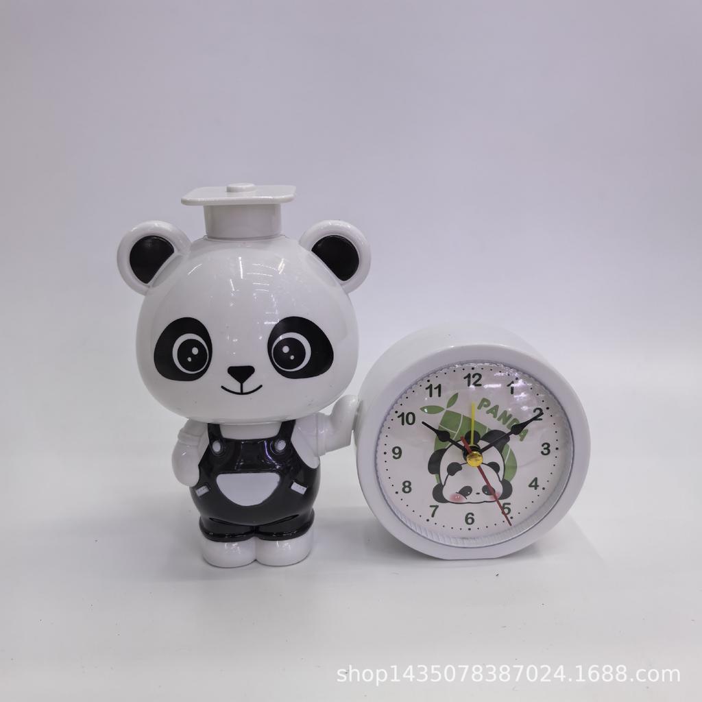 Cartoon alarm clock creative bedroom bedside small alarm clock living room digital clock student desktop small pen holder gift