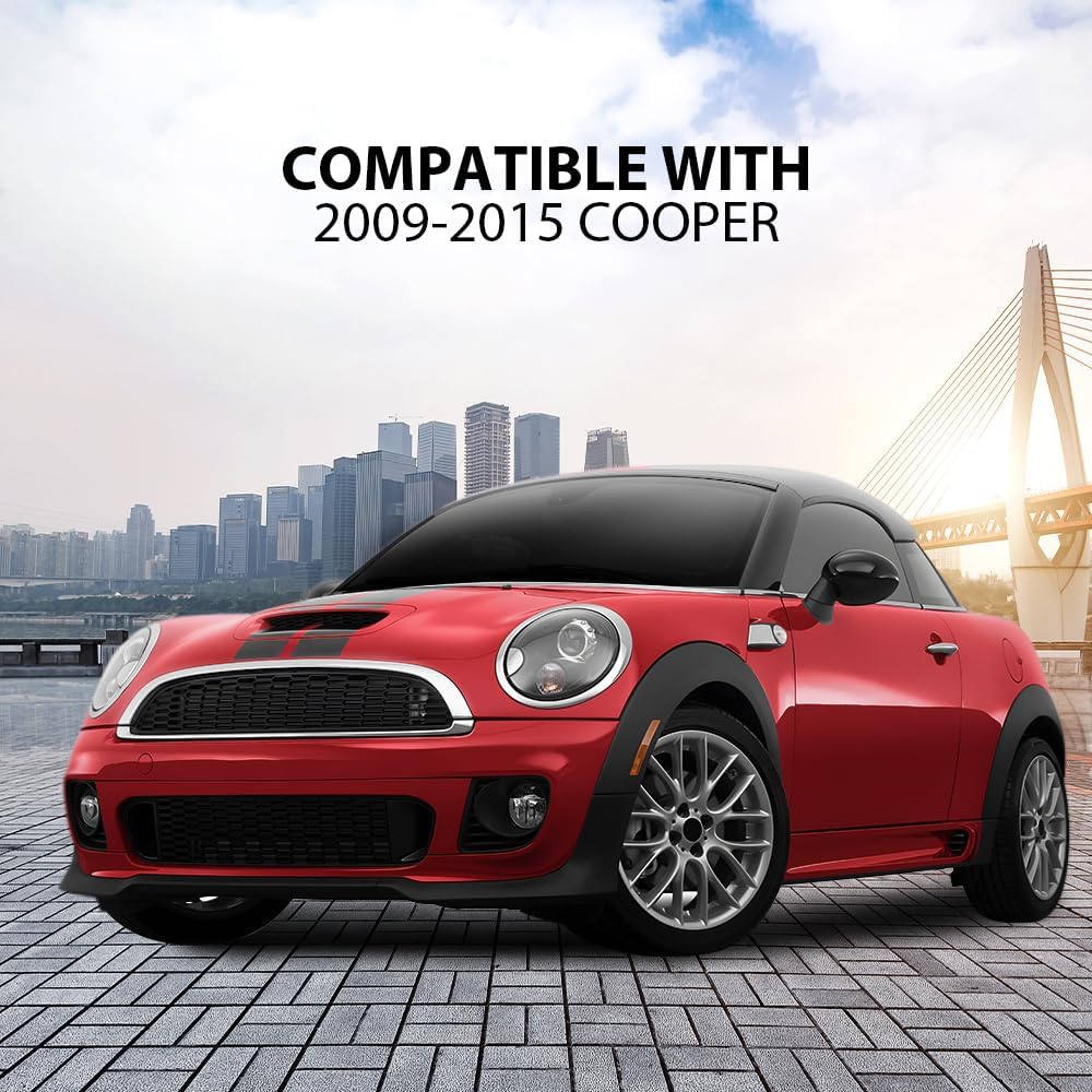

G-PLUS Front Molding Chrome Grille Hood Trim Moulding, Compatible with Mini Cooper R55 R56 R58 R59 2009-2015 (NOT Fit S)