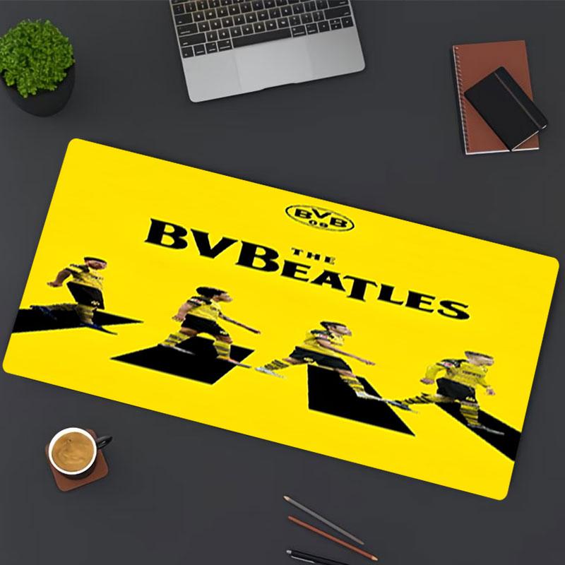 Tapis de Souris Impression Borussia Dortmund, pour Clavier Pad Ordinateur Portable Mat pour Bureau Utilisation à Domicile, Décoration de Bureau, Cadeau d'Anniversaire Parfait pour les Joueurs