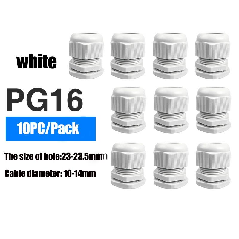 10pc Waterproof Cable Seal Set Plastic Connector IP68 Cable Secure Nylon Connector