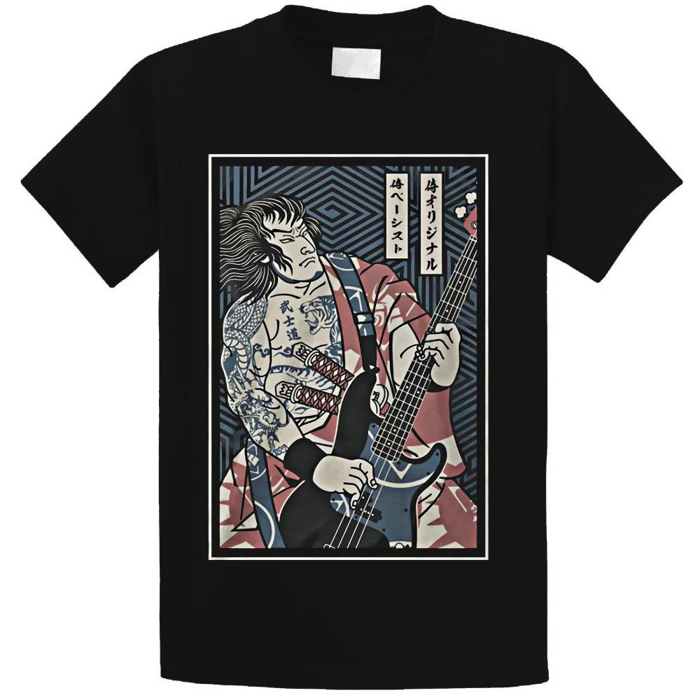 

Самурай Гитара Японская Футболка Черный Хлопок Мужская S-3XL Поставщик из США Мужская Футболка Топы Хлопок с Коротким Рукавом Фитнес Футболки S чёрный