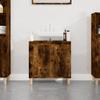VidaXL Sink Cabinet Smoked Oak 58x33x60 Cm Engineered Wood 821257