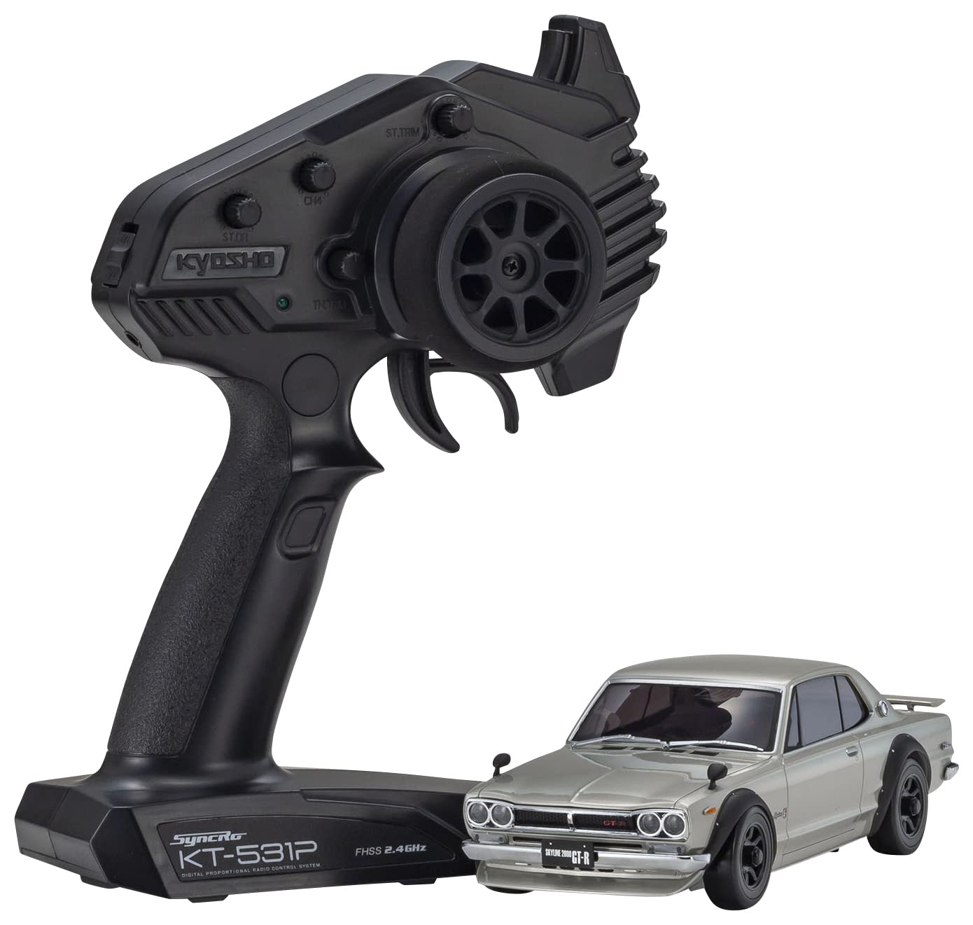 

Kyosho AWD Nissan Skyline Тюнингованная версия Серебристый 32636S Унисекс Mini-Z 2000GT-R (KPGC10) 2,4