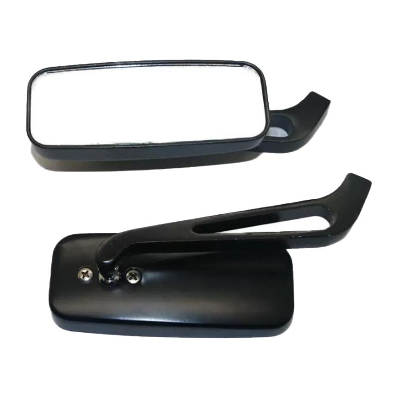 1 Pair Adjustable Motorcycle Mirrors with 360 Degree Rotating Universal Motorbike Rearview Mirrors Easy Installation