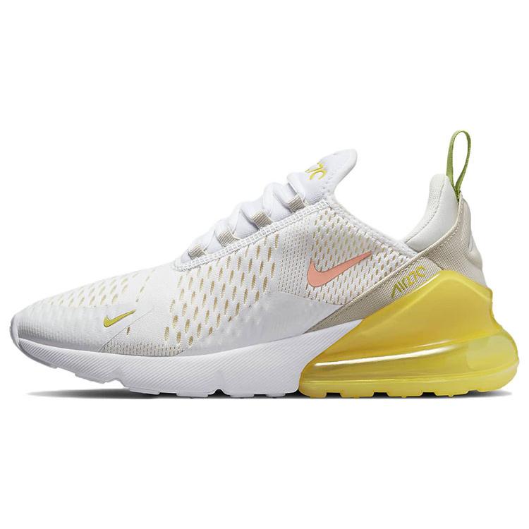 New Nike Air Max 270 White Yellow Strike Women's DV2184-100