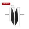 For Toyota Land Cruiser Prado 2014-2017 Carbon Fiber Headlight Eyelids Eyebrows