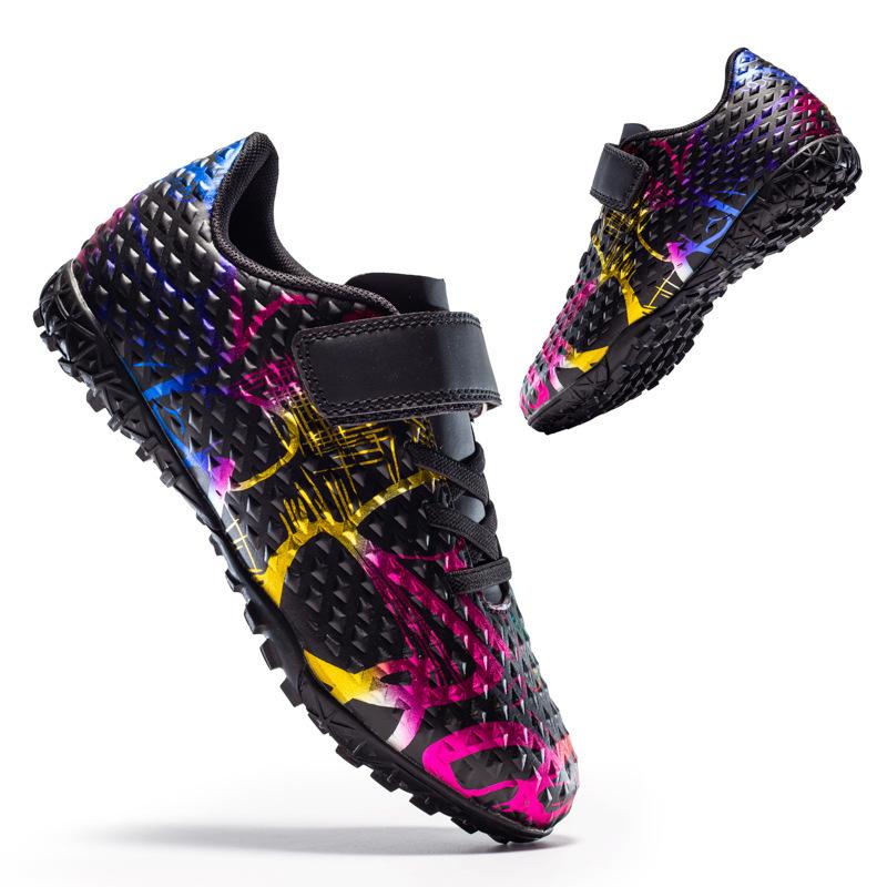 Football Shoes Velcro Elementary School Long Spike Shoes Artificial Turf Camouflage Broken Spike Football Shoes