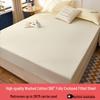 Nanjiren Washed Cotton Non-Slip Fitted Bedspread & Mattress Protector
