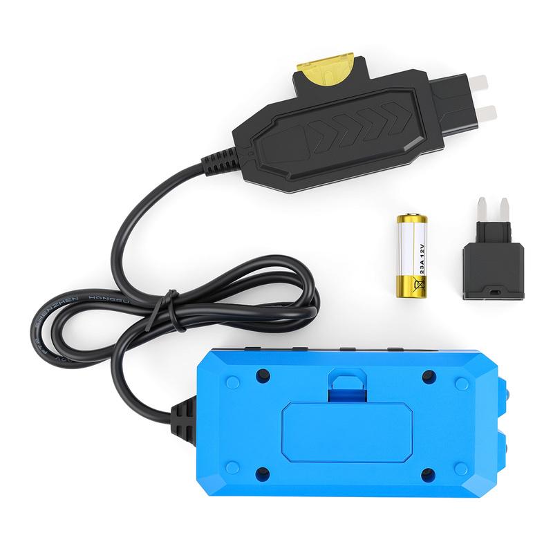 Automotive Fuse Current Tester 12V Range 0.01~19.99A Car Leakage Analyzer Fault Tester Automotive Fuse Current Testing Tool LCD