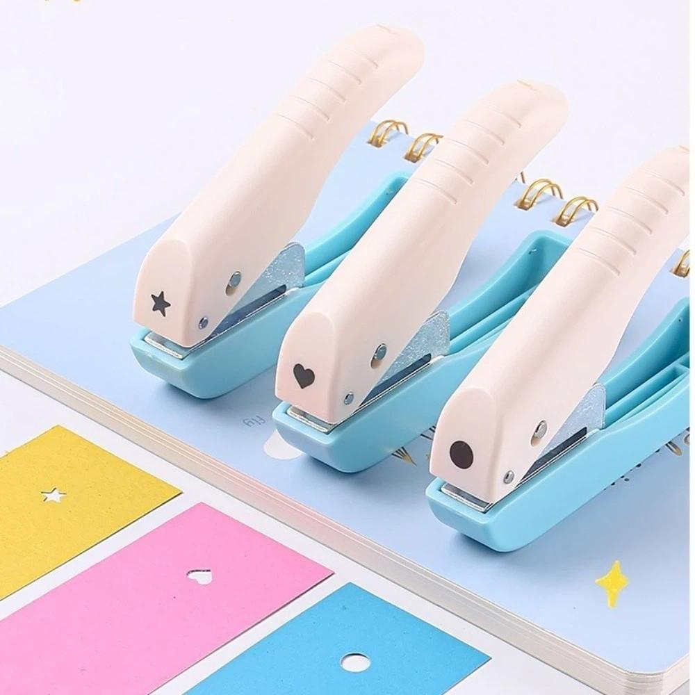 Aesthetic Page Punch Embosser Labor-Saving Punching Machine Handheld Punch  Scrapbook Making