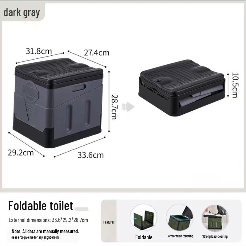 Custom Portable Folding Car Toilet Seat for Camping and Emergencies